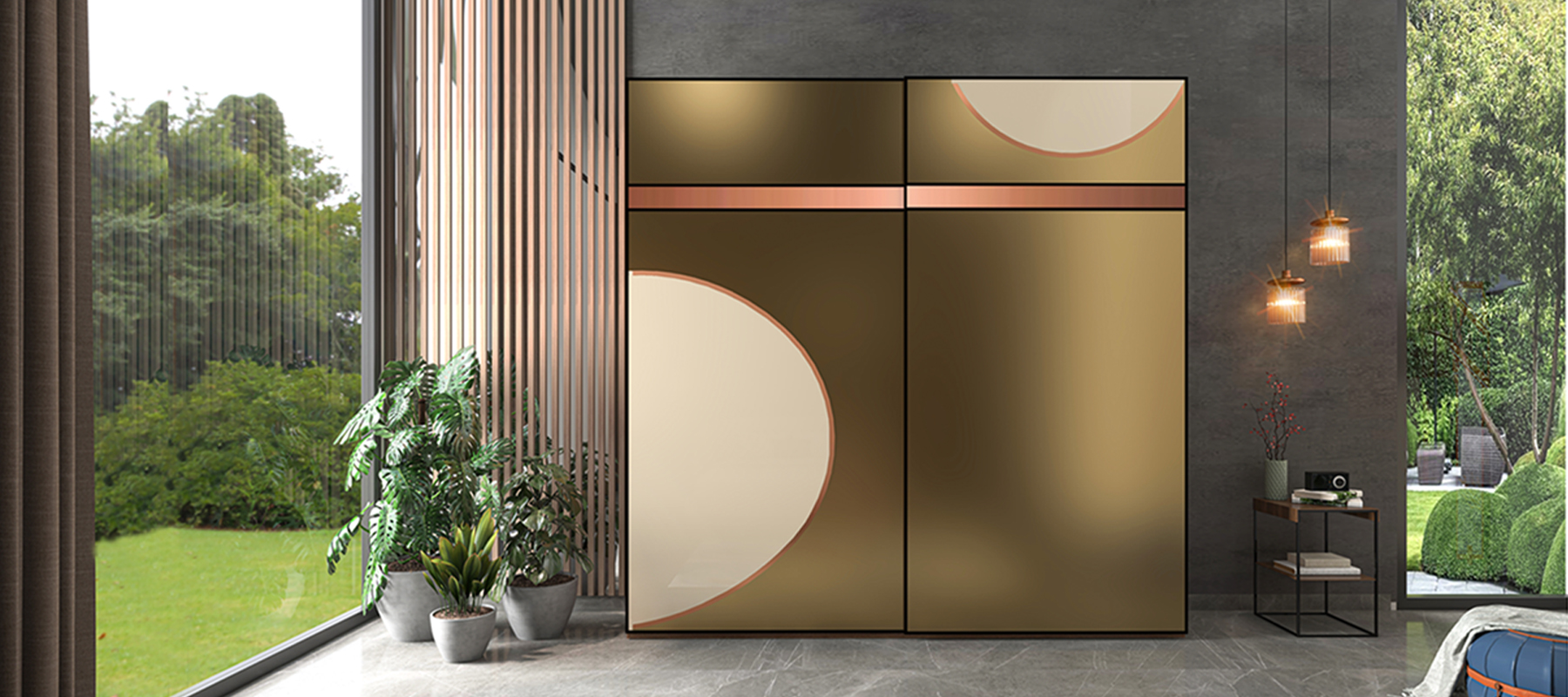 CRESCENT SLIDING WARDROBE