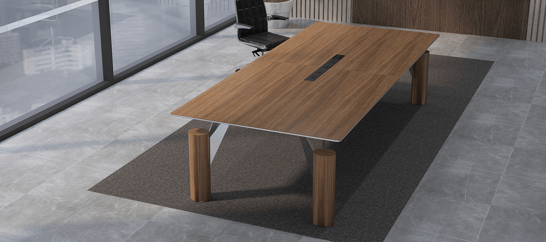DEEP ROOTED CONFERENCE TABLE - 8FT